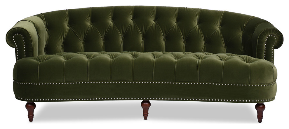 La Rosa Victorian Chesterfield Tufted Sofa   Eclectic   Sofas   by Jennifer Taylor Home  Houzz