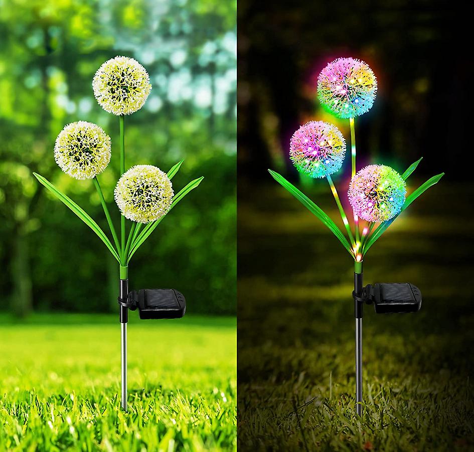 Garden Lights Outdoor Waterproof Led Flower Solar Stakes Light Pathway Yard Patio Villa Lawn Decorative Lamp