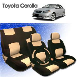 2001 2002 2003 2004 Toyota Corolla Synthetic Leather Seat Cover Set ALL FEES INCLUDED!