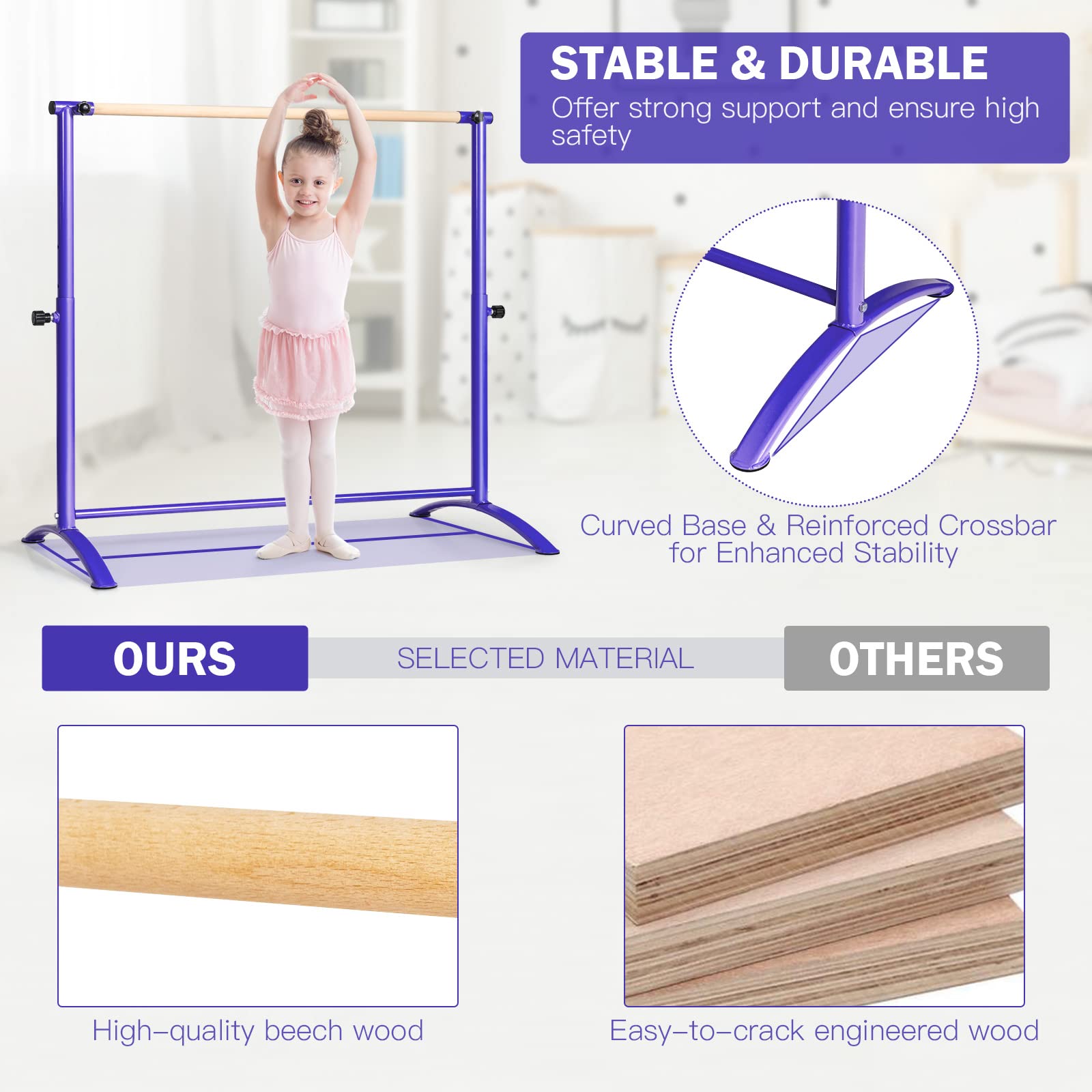 Costzon Portable Ballet Barre, 51