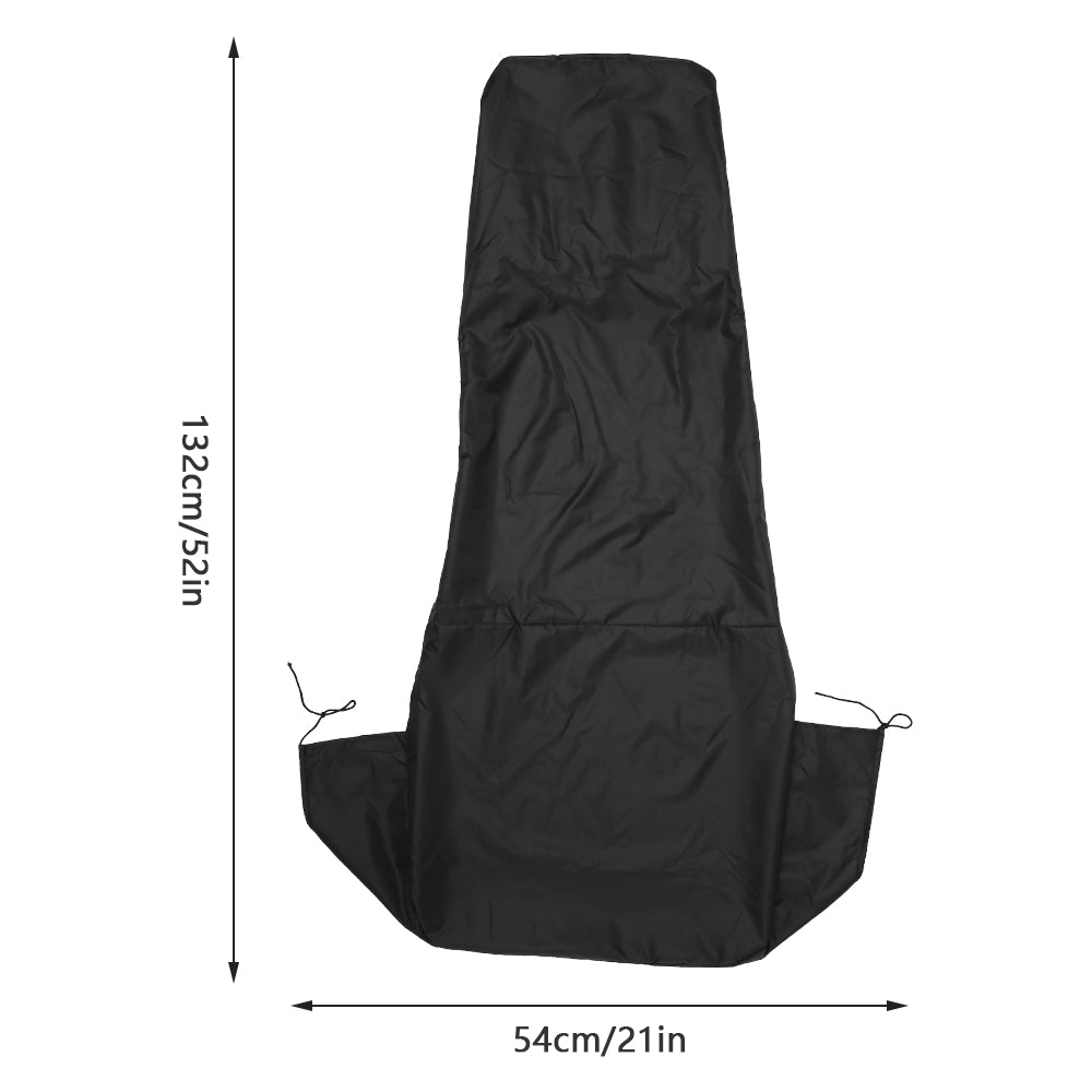 NKTIER 2PCS Waterproof Car Seat Cover Heavy Duty Polyester Universal Car Seat Protector Foldable Black Car Front Seat Covers