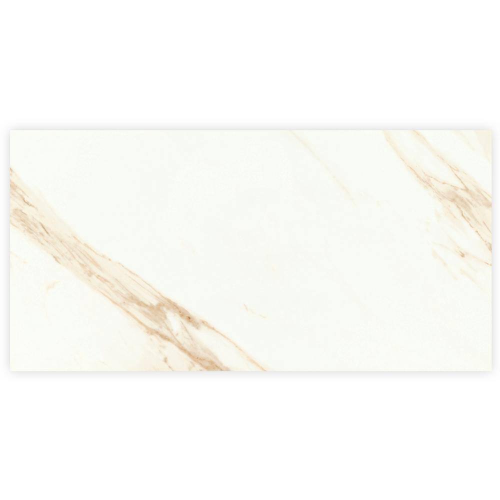 MSI Yosemite White 16 in. x 32 in. Polished Porcelain Floor and Wall Tile (14.2 sq. ft.Case) NHDYOSWHI1632C