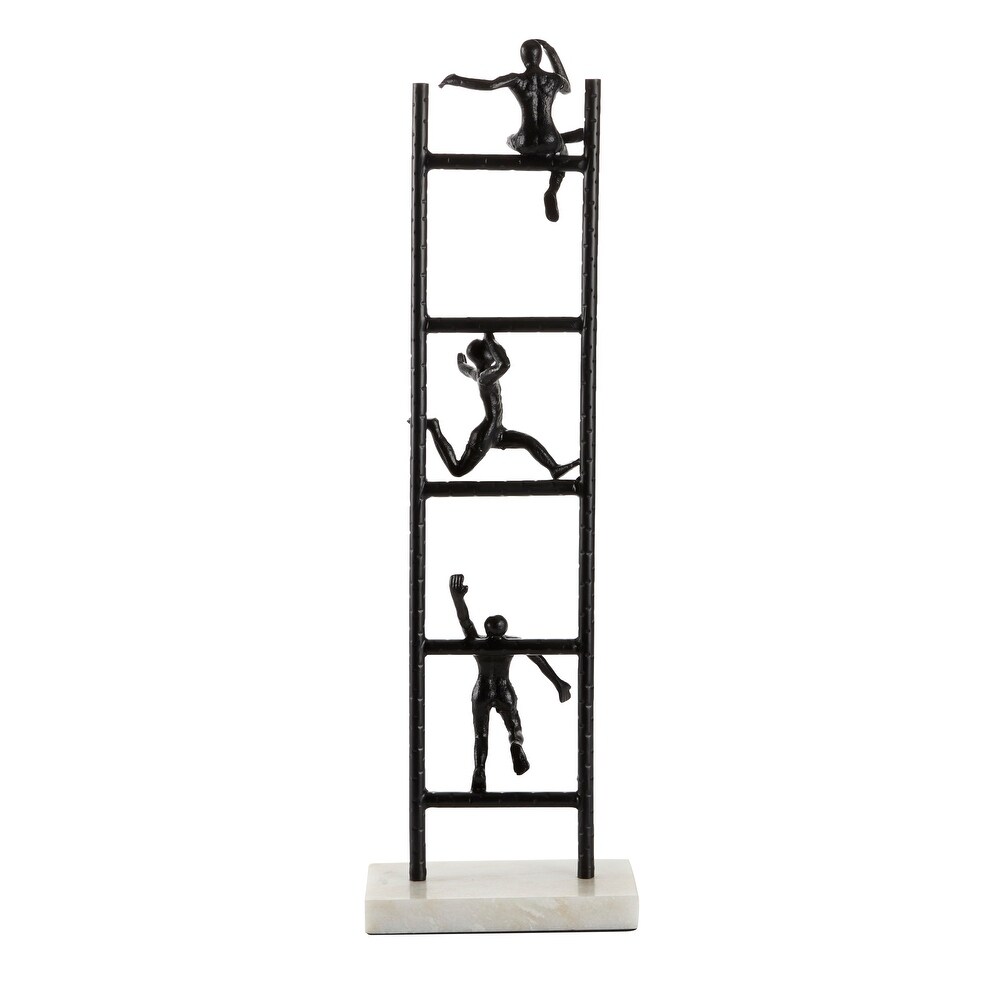 Black Iron Contemporary Sculpture Geometric 27 x 5 x 9   5 x 9 x 27