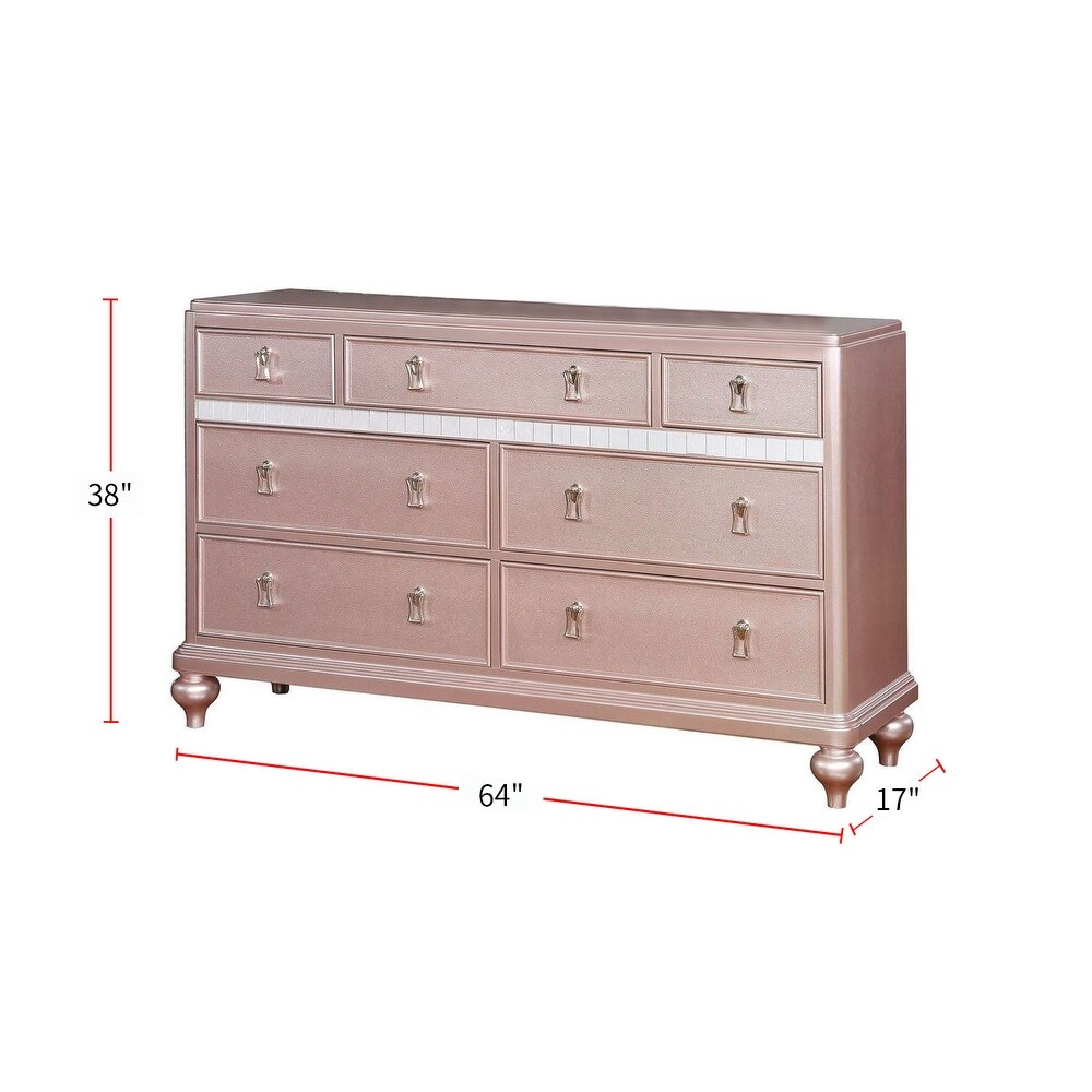 7 Drawers Wooden Dresser