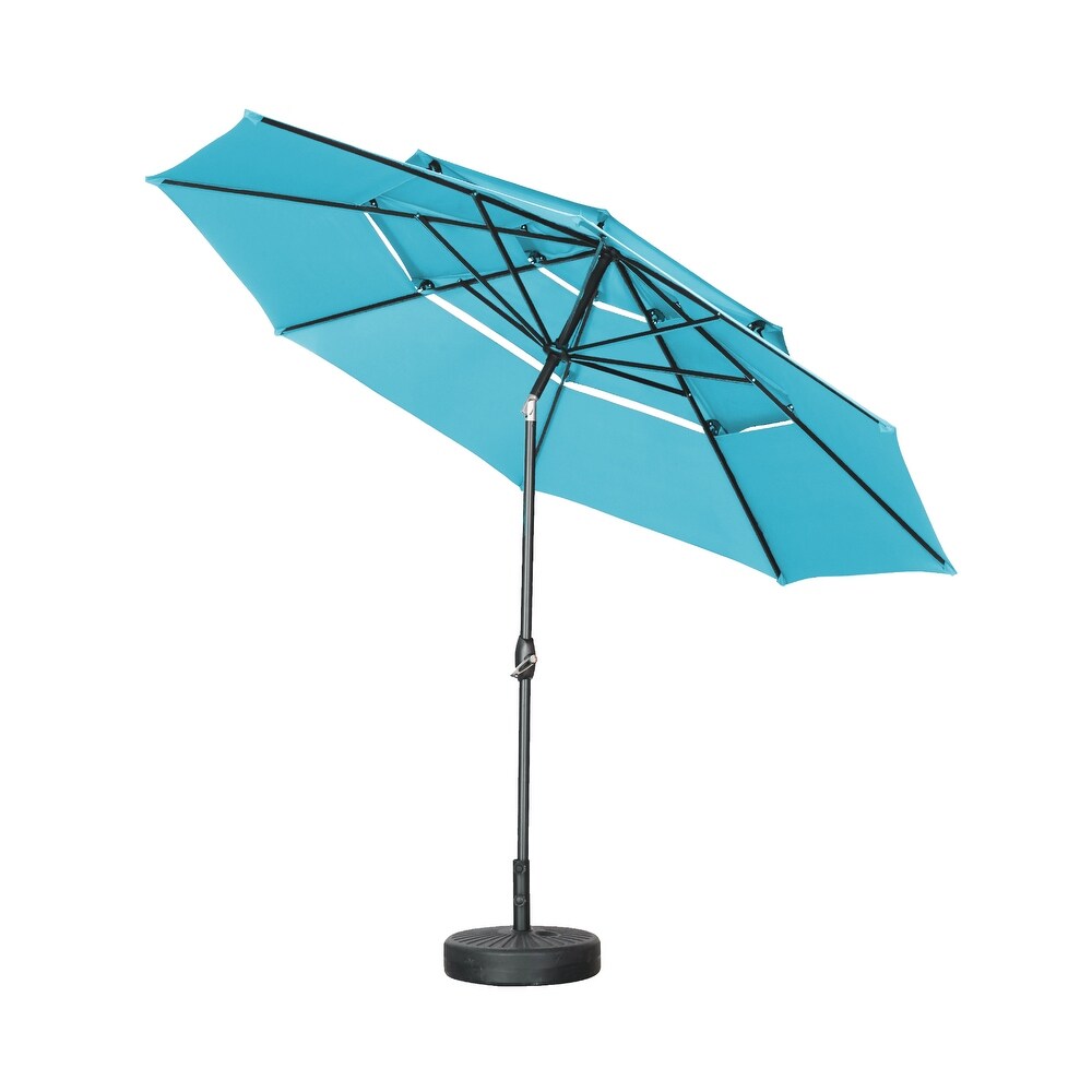 Ainfox 10ft Patio Umbrella 3 tier Outdoor Umbrella (No Base)