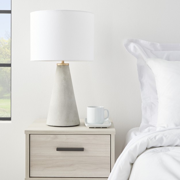 Modern Light Grey Cement Table Lamp Nourison