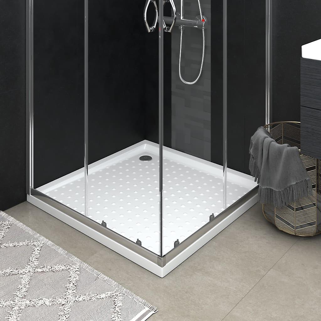 Shower Base Tray With Dots White 80x80x4 Cm Abs