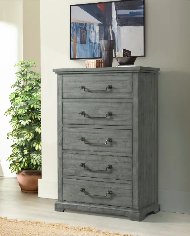 Beach House Gray Chest of Drawers