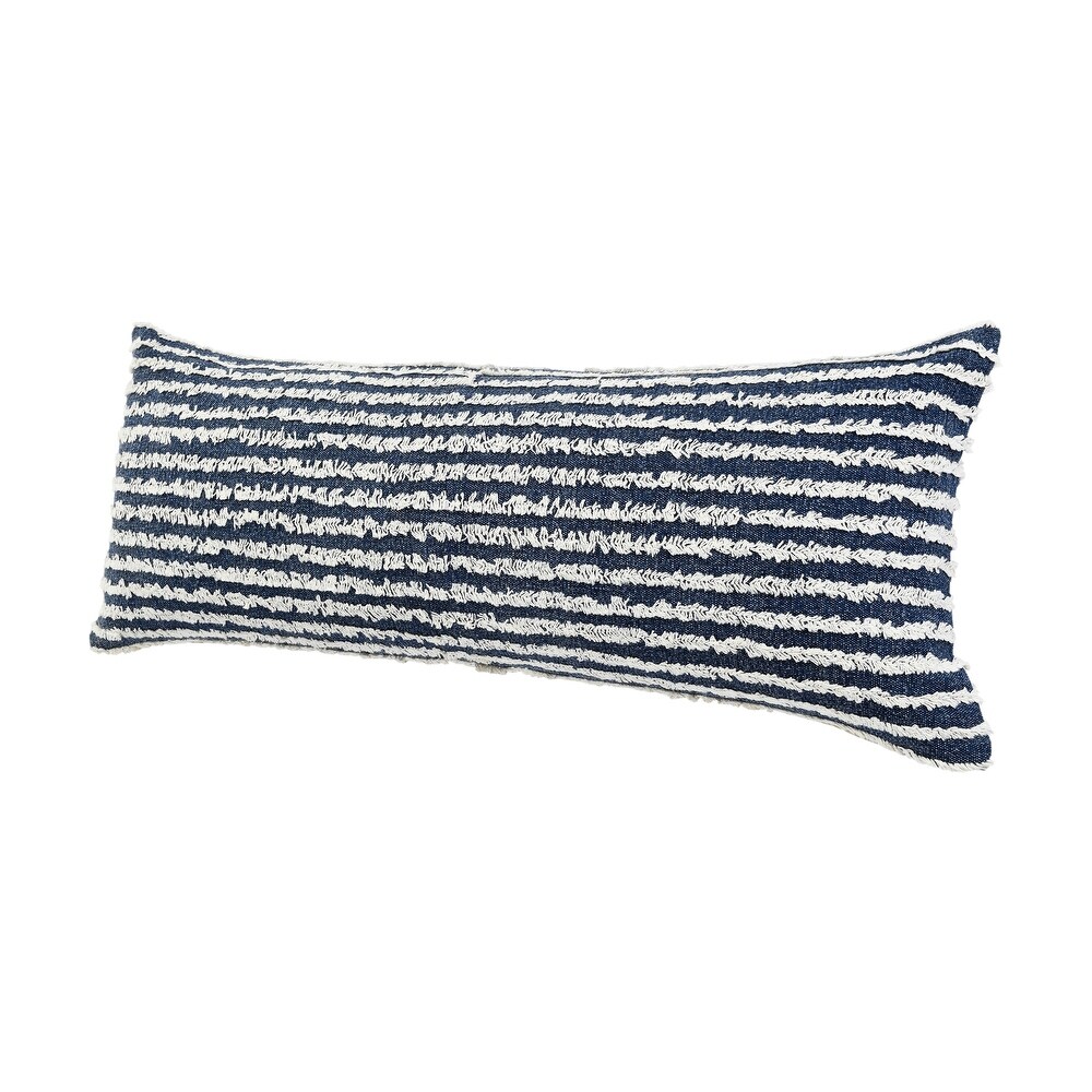 LR Home Ensign Blue Wispy Ways Throw Pillow