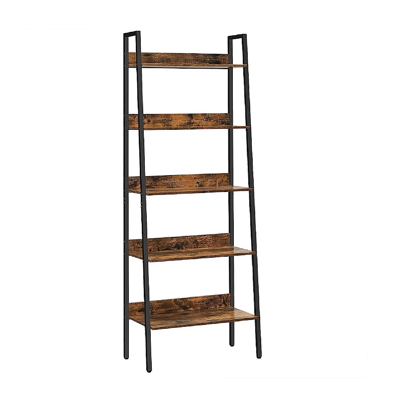 Ladder Shelf， 5-tier Bookshelf， Freestanding Storage Shelves， For Home Office， Living Room