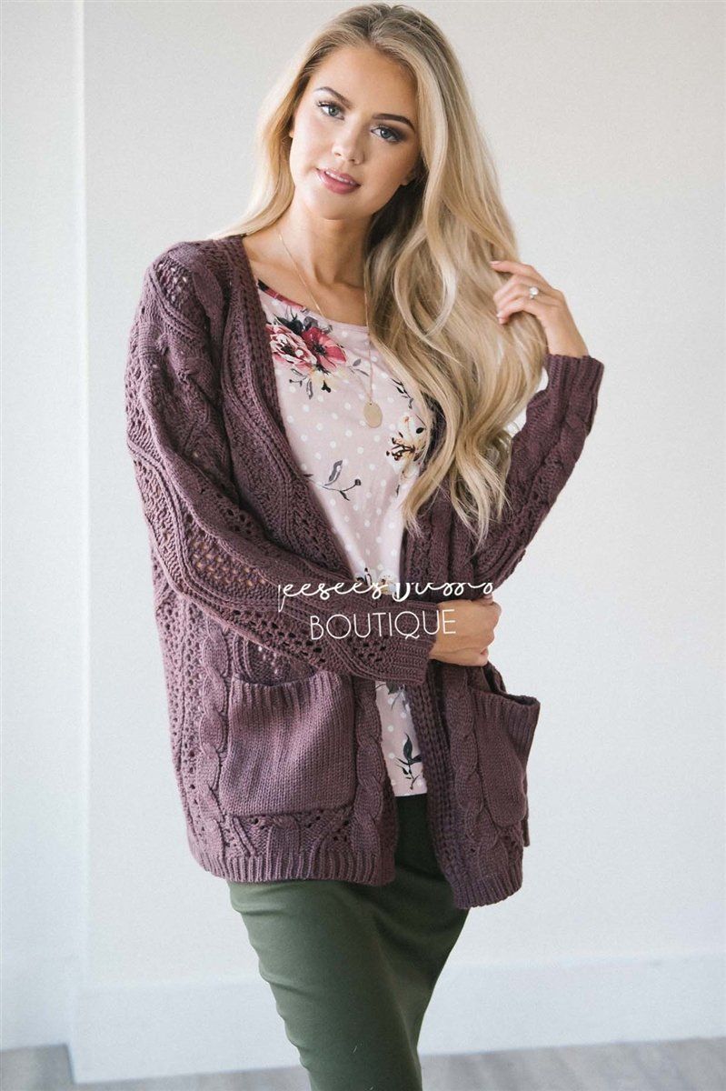 Over Sized Crochet Knit Cardigan