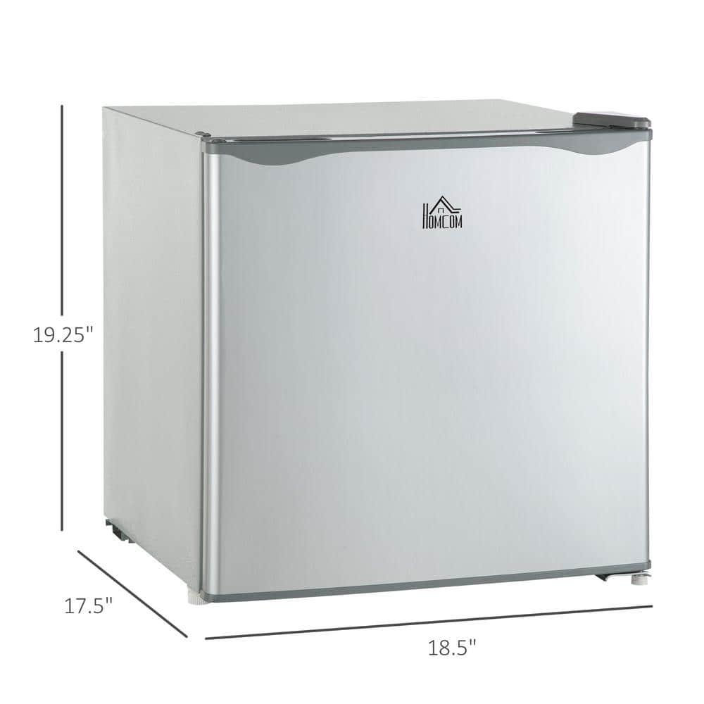 HOMCOM 11 CuFt Mini Counterto Upright Fridge in Grey with Freezer