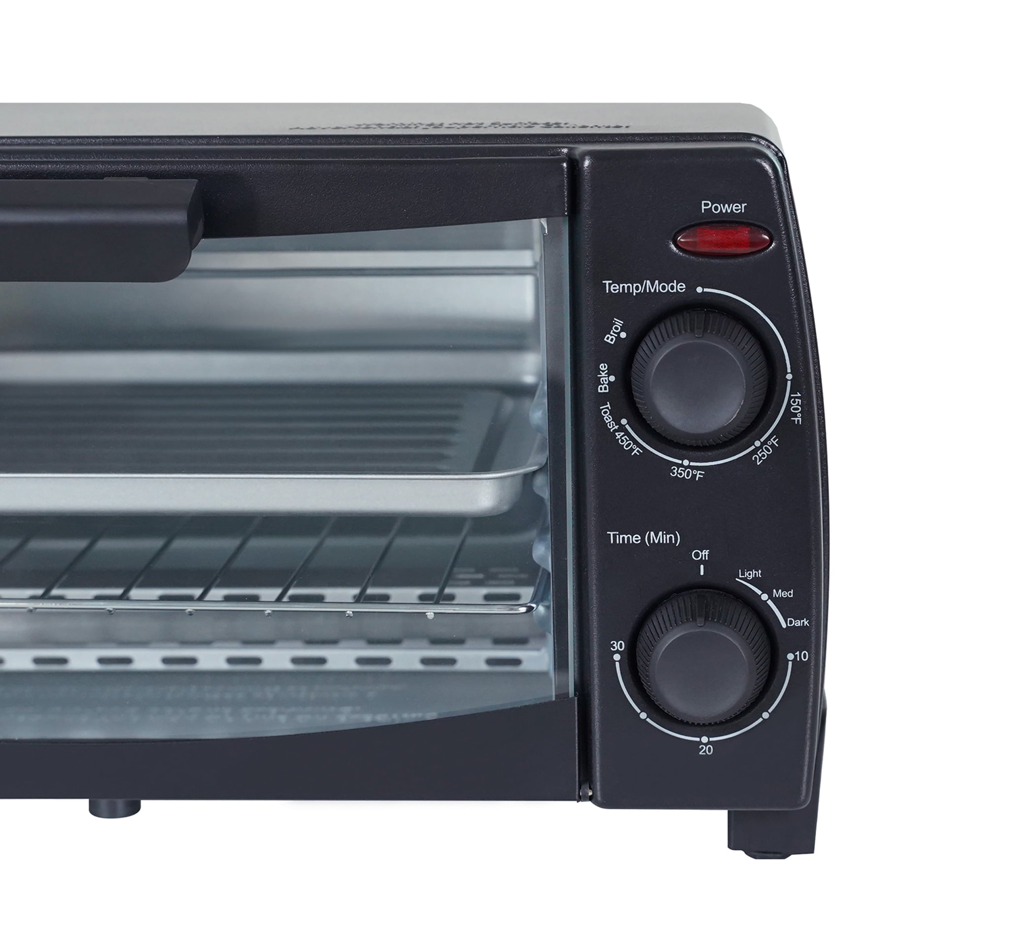 Mainstays 4 Slice Toaster Oven, Black