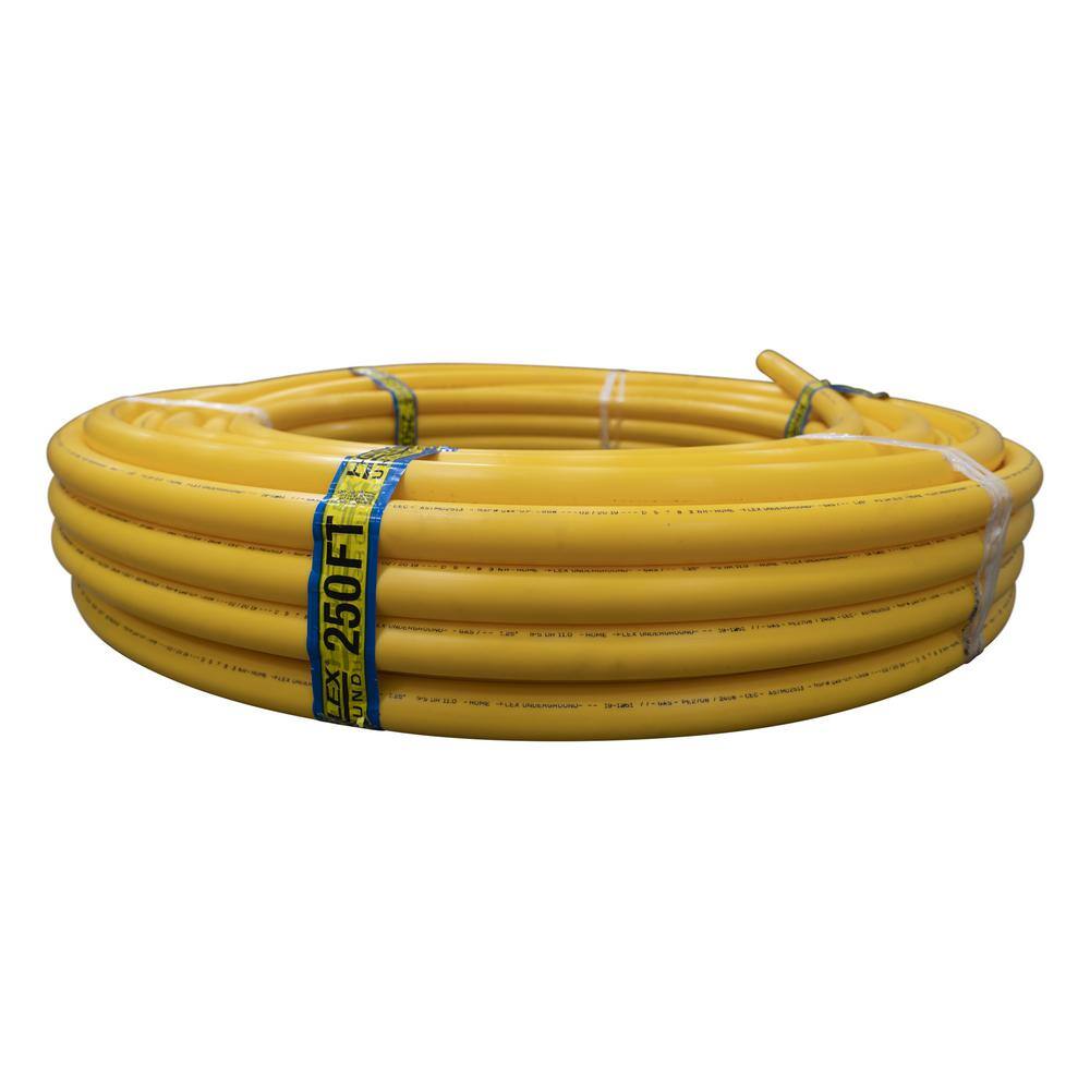 HOME-FLEX 1-14 in. IPS x 250 ft. DR 11 Underground Yellow Polyethylene Gas Pipe 19-1211250