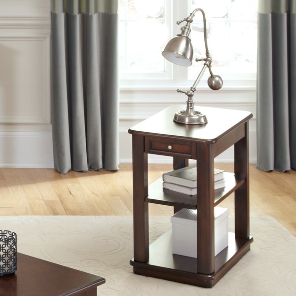 Wallace Dark Toffee Chair Side Table