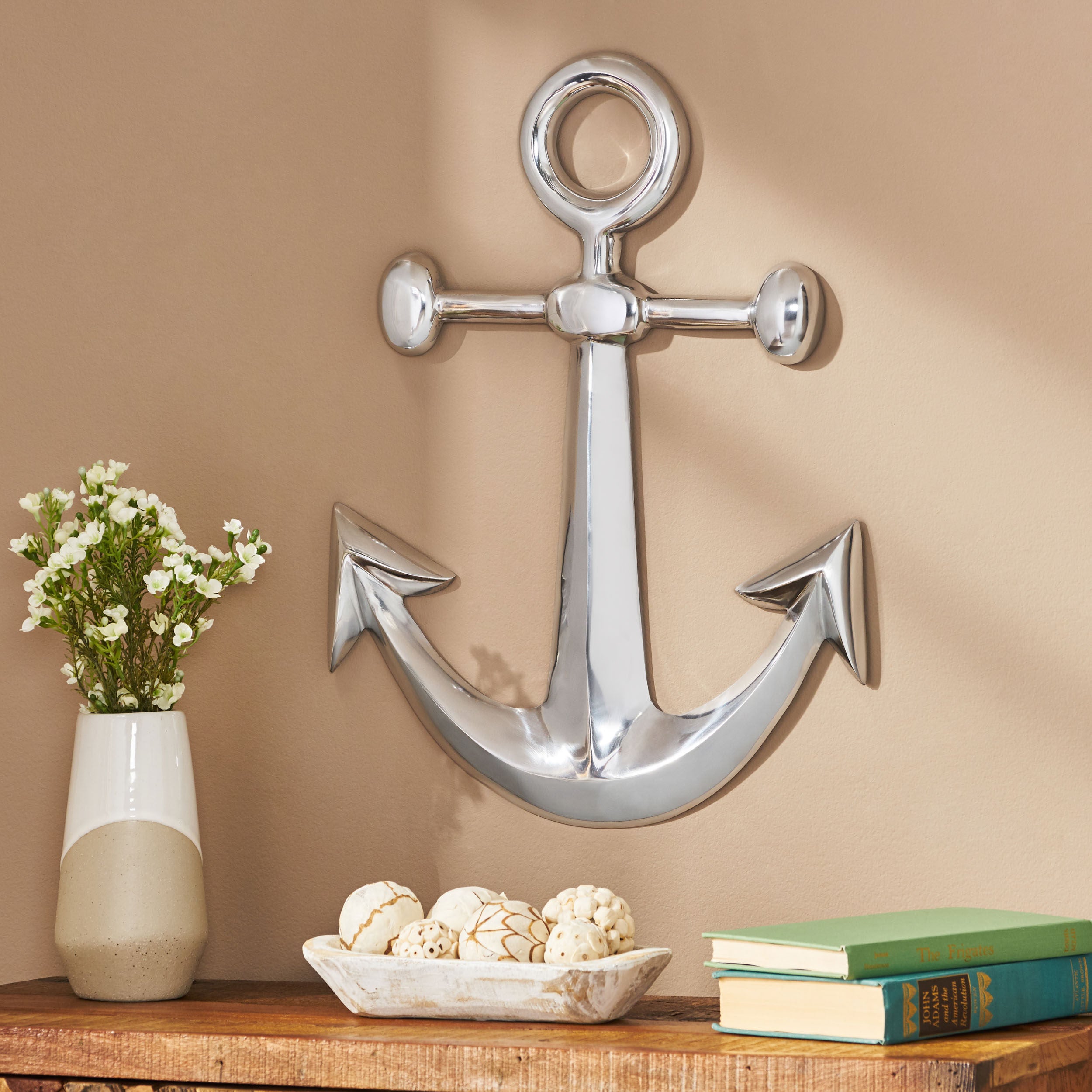 Fairburn Handcrafted Aluminum Anchor Wall Decor