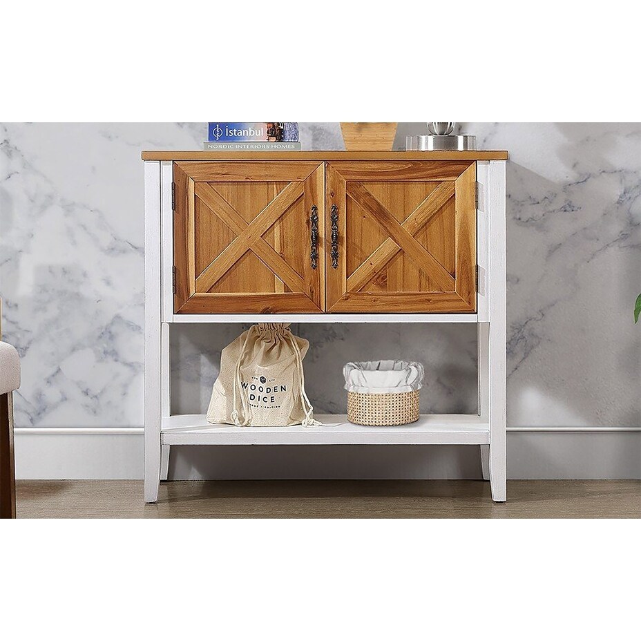 35'' Farmhouse Wood Buffet Sideboard Console Table