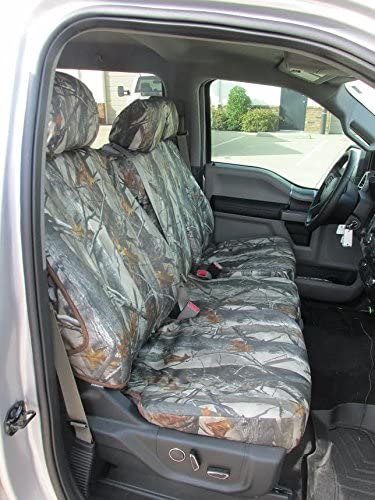 Durafit Seat Covers made to fit， FD81 XD3 C 2015-2019 F150/F550 Camo Endura and for 2015-2019 Ford F150 Super Crew Front and Rear Seat Cover Set.