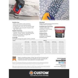 Custom Building Products Fusion Pro #382 1 gal. Bone Single Component Grout FP3821-2T