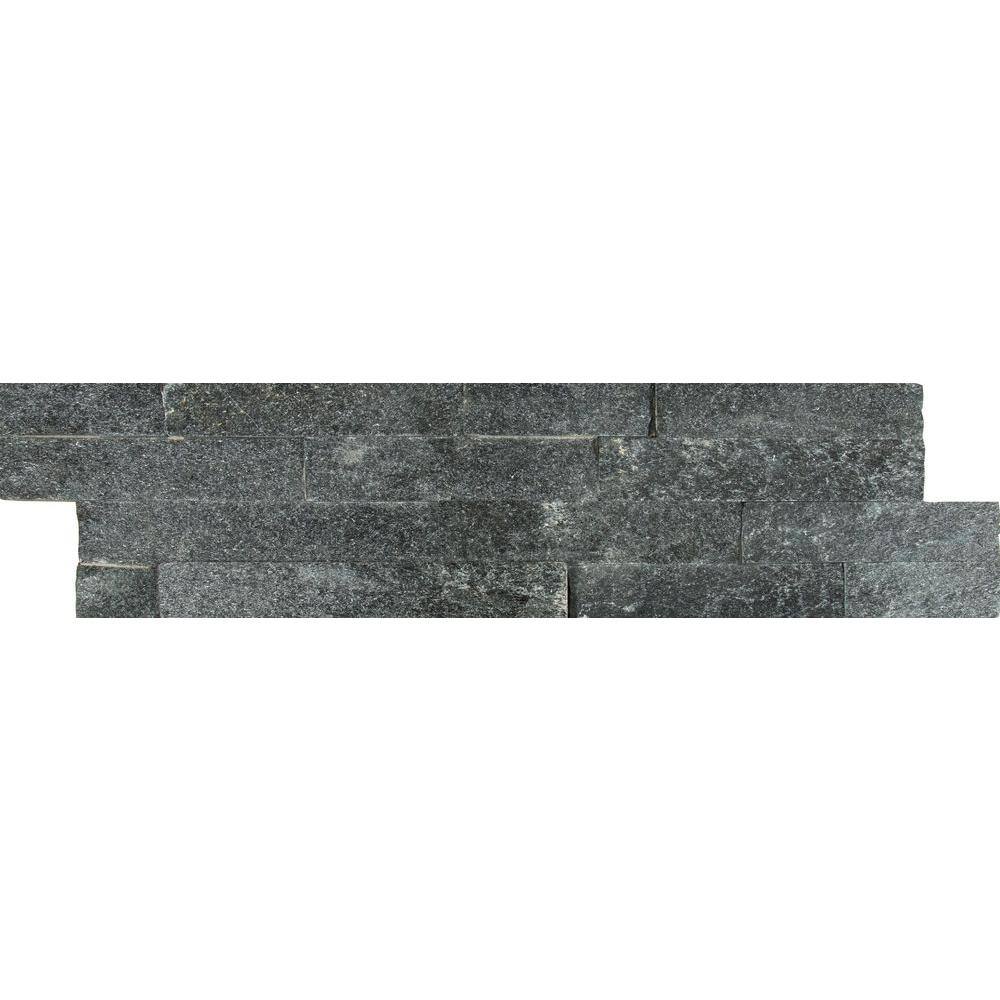 MSI Coal Canyon Ledger Panel 6 in. x 25.52 in. Textured Quartzite Stone Look Wall Tile (6 sq. ft.Case) LPNLQCOACAN624C