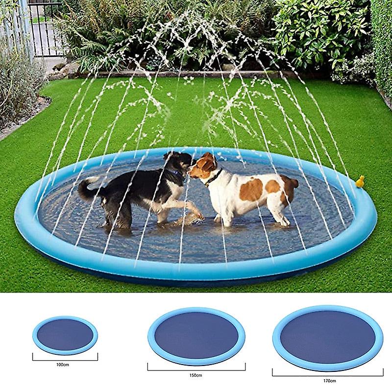 Summer cool dog inflatable water spray pad