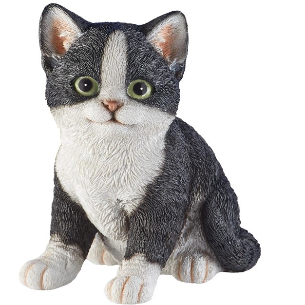 Collections Etc Hand painted Realistic Pretty Kitty Figurine