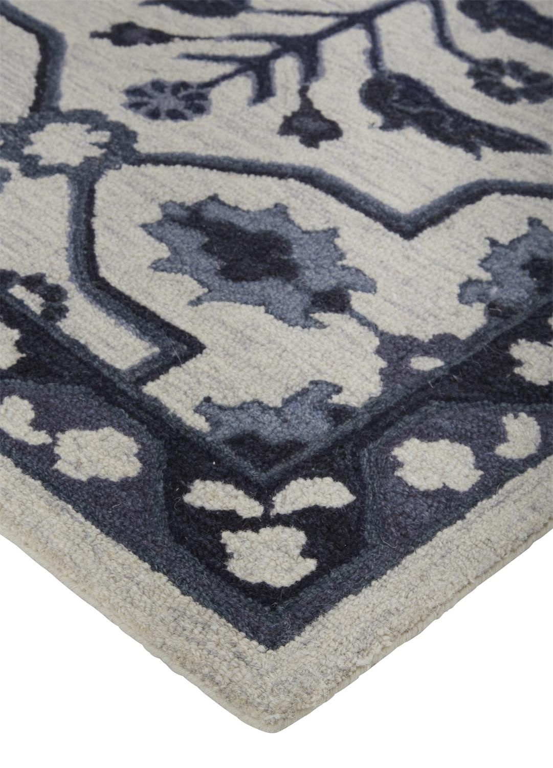 Faris Hand Tufted Gray and Black Rug by BD Fine