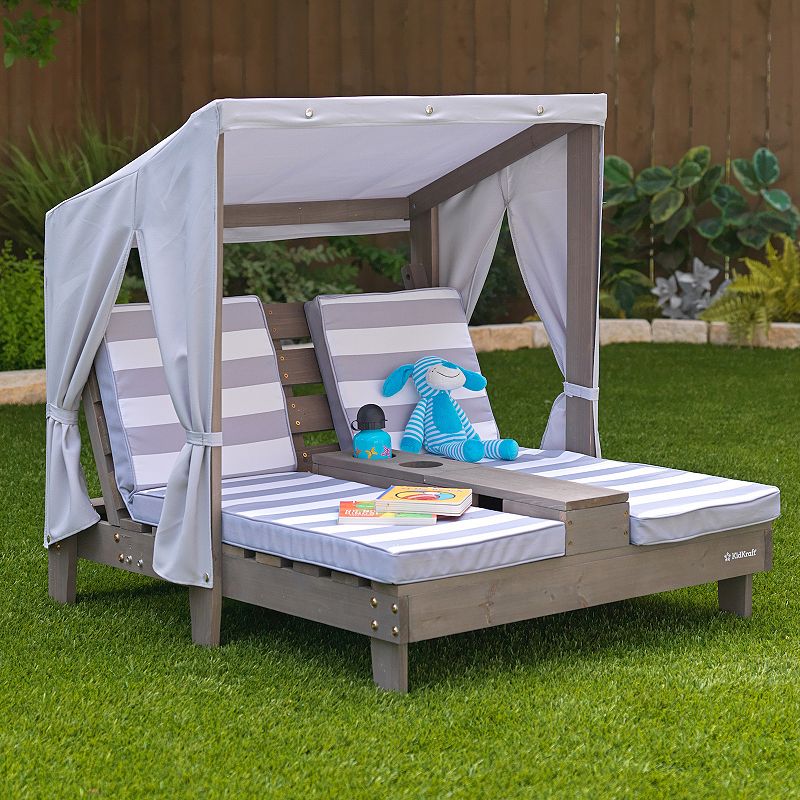 KidKraft Double Chaise Lounge with Cup Holders