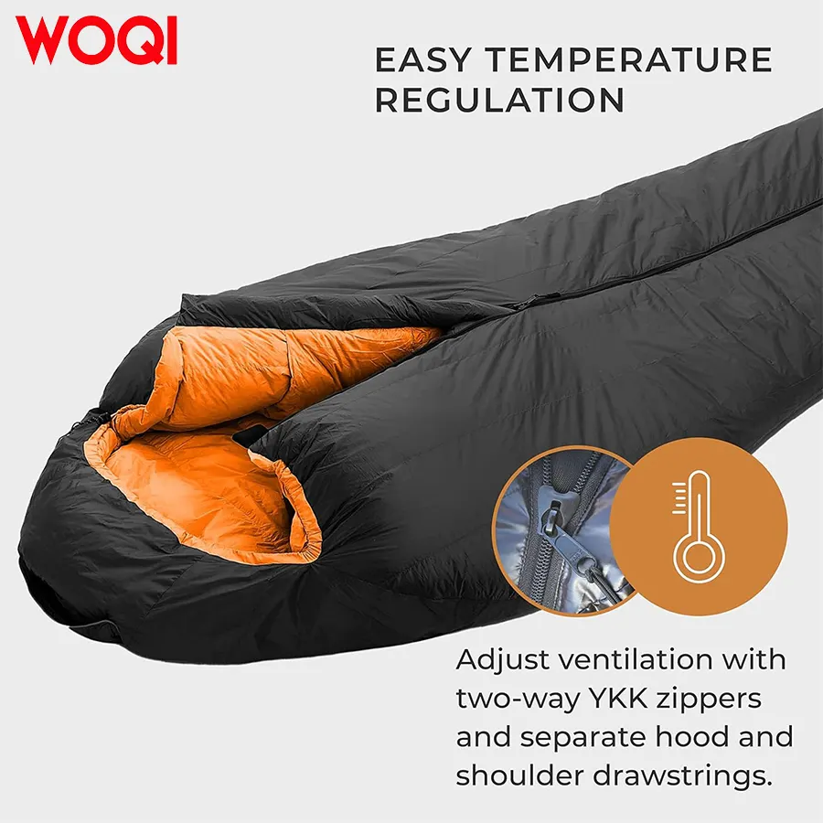 WOQI Hiking Camping Hammock Ultra Light Goose Down Sleeping Bag