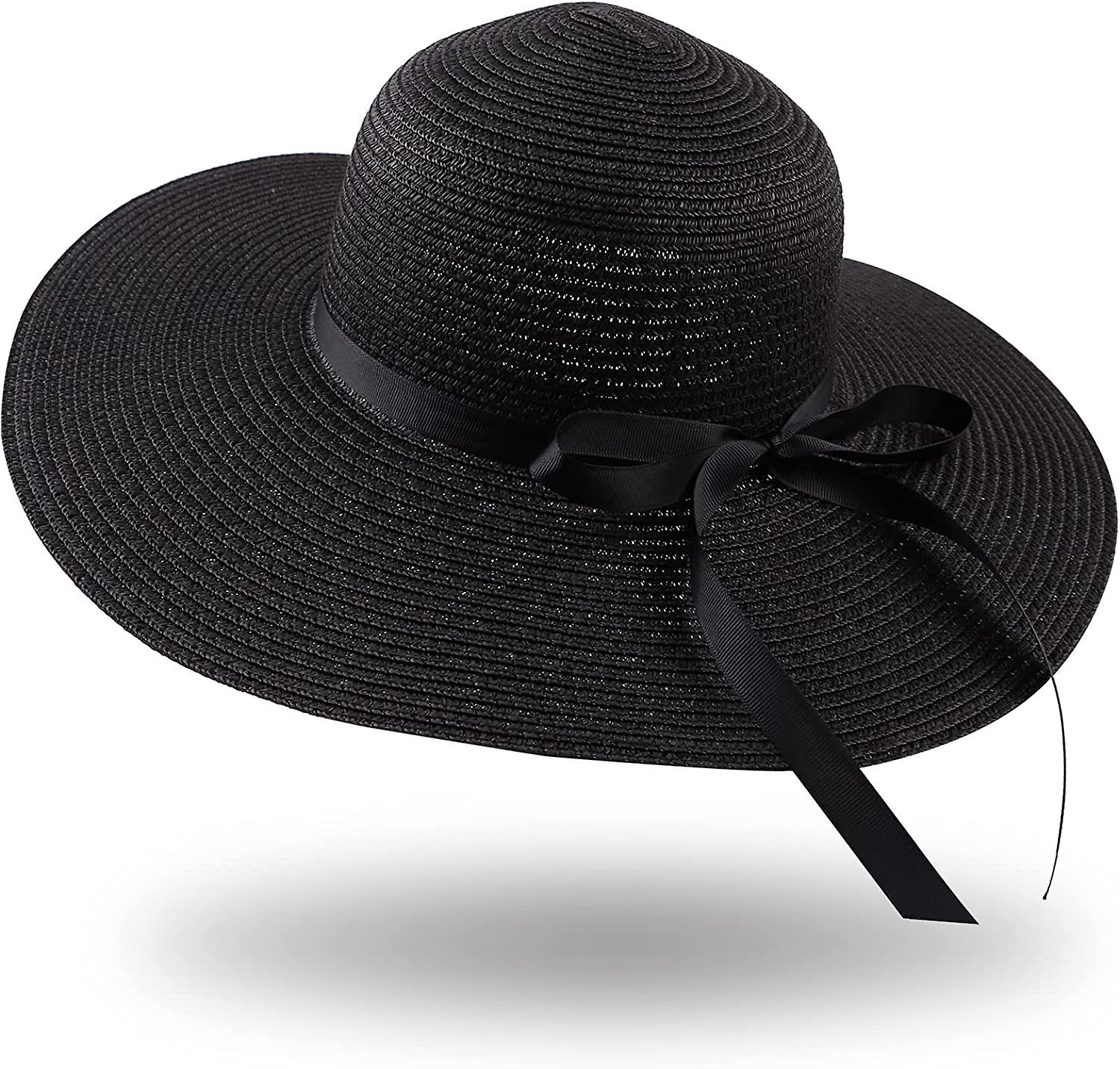 Summer Hats For Women Wide Brim Women Straw Beach Hat Little Girl Sun Cap Foldable Ladies Hats