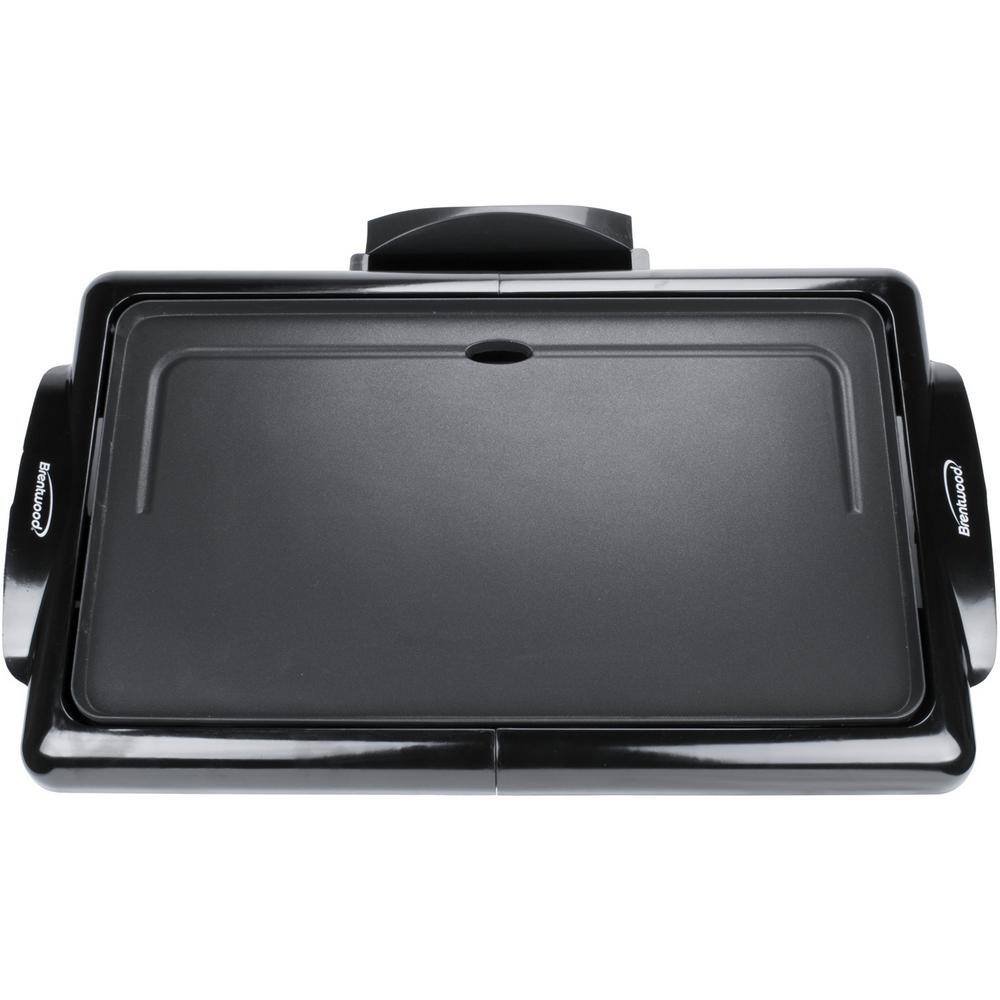 Brentwood Appliances 200 sq. in. Black Nonstick Electric Griddle TS-840