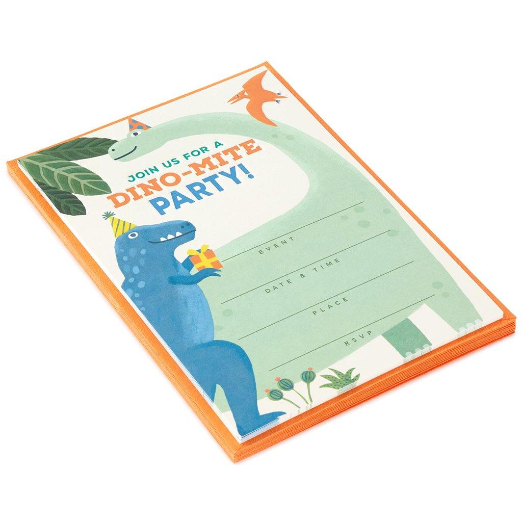 Hallmark  Dino-Mite Party Invitations, Pack of 10