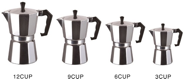 j amp v Textiles Stovetop Espresso And Coffee Maker Moka Pot For Classic Italian And Cuban Caf Brewing Cafeteria