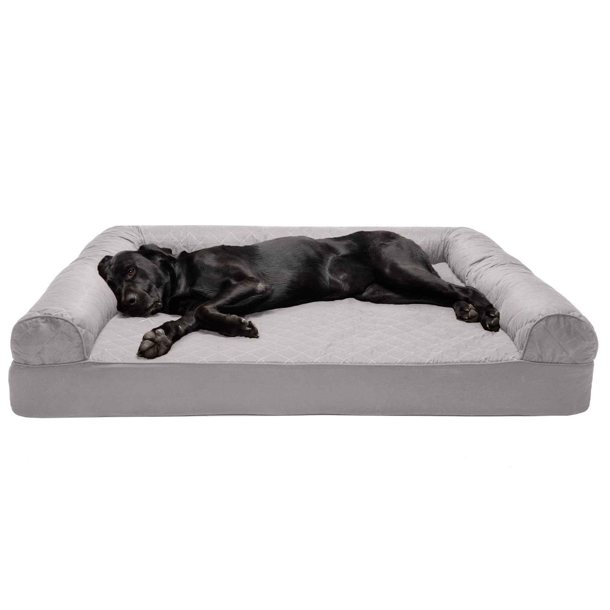 FurHaven Pet Bed Quilted Sofa-Style Couch Pet Bed Dogs & Cats