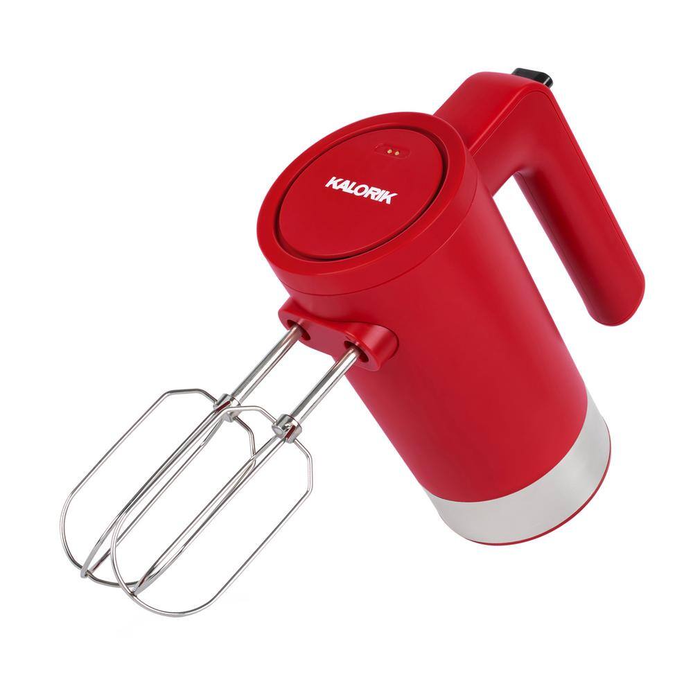 KALORIK 5-Speed Red Cordless Hand Mixer HM 47251 R