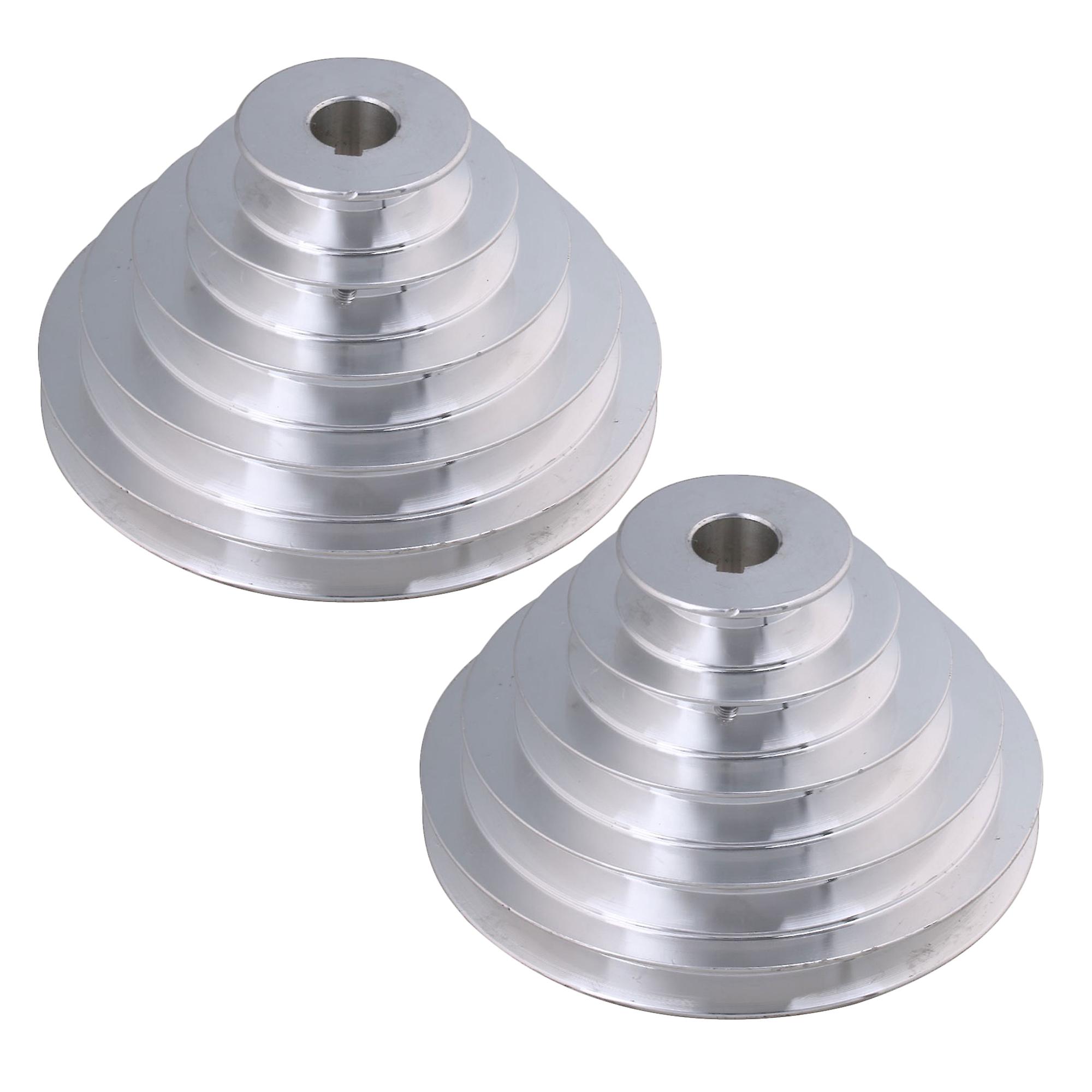 Aluminum 5 Step V-Shaped Aperture Pagoda Pulley Timing Belt