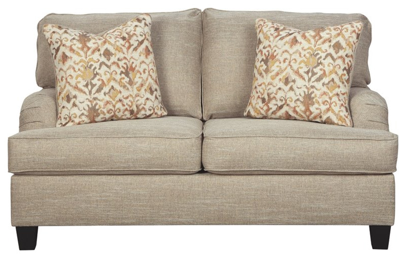 Signature Design by Ashley Almanza Loveseat in Wheat   Transitional   Loveseats   by Homesquare  Houzz