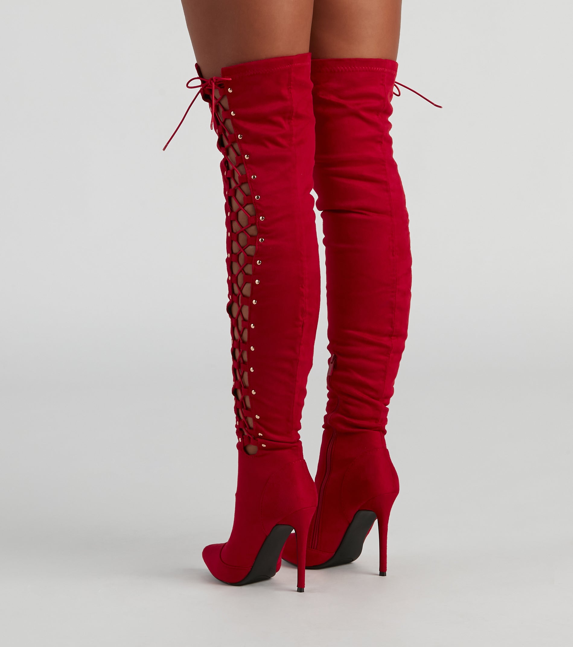 My Scene Lace Up Over The Knee Boots