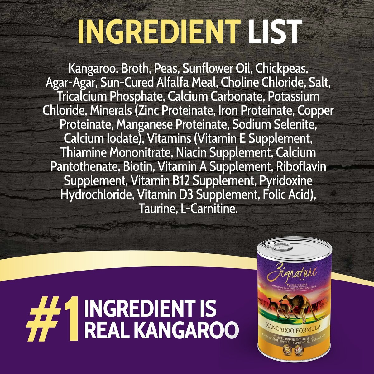 Zignature Kangaroo Limited Ingredient Formula Canned Dog Food