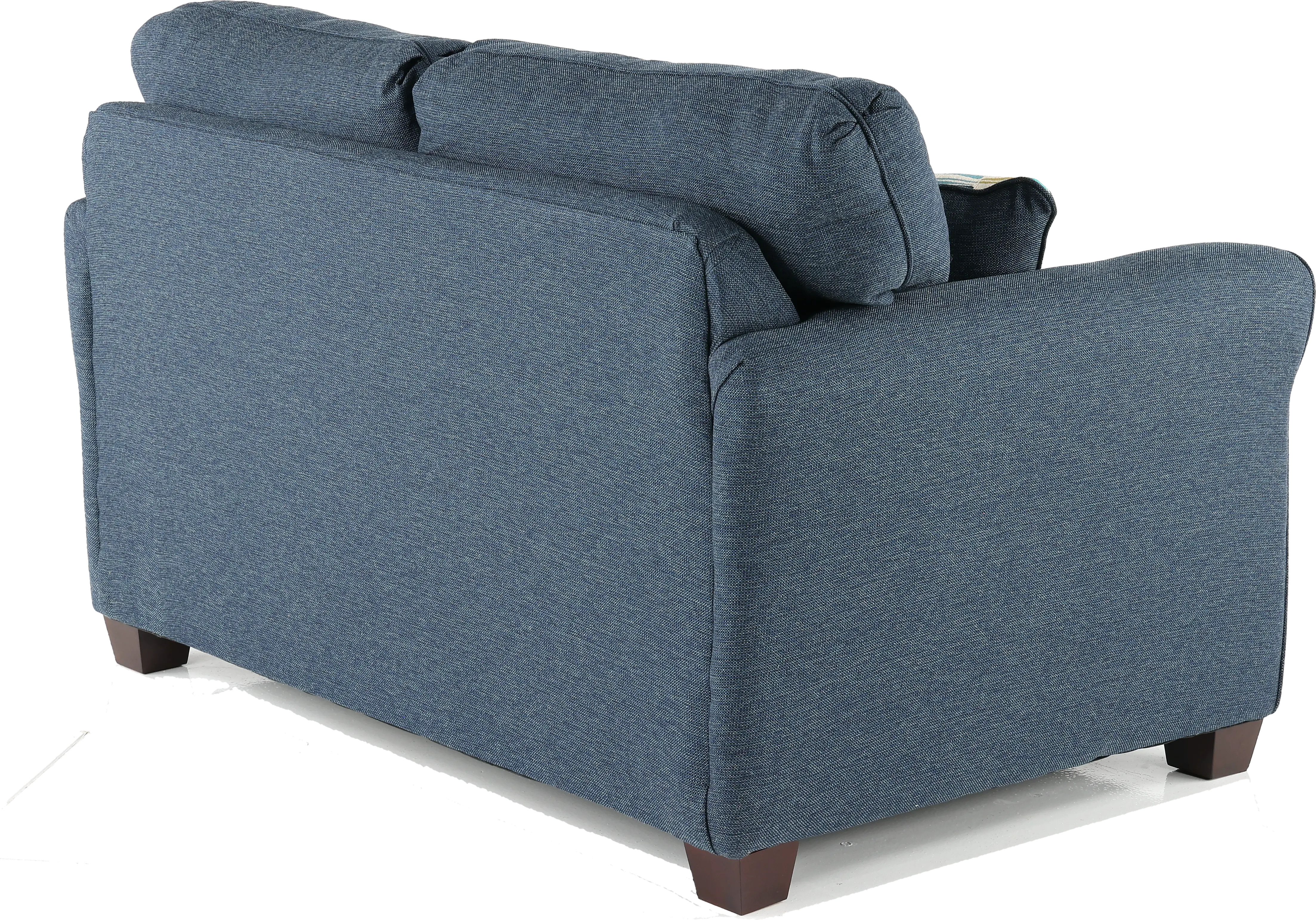 Wall St. Navy Blue Loveseat