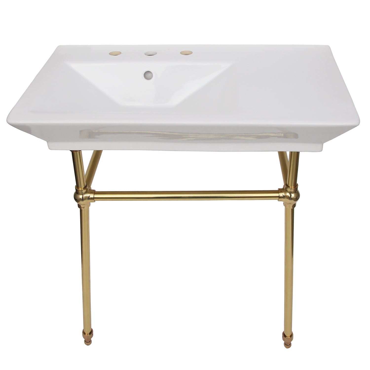 Opulence Small Console with Brass Stand for 