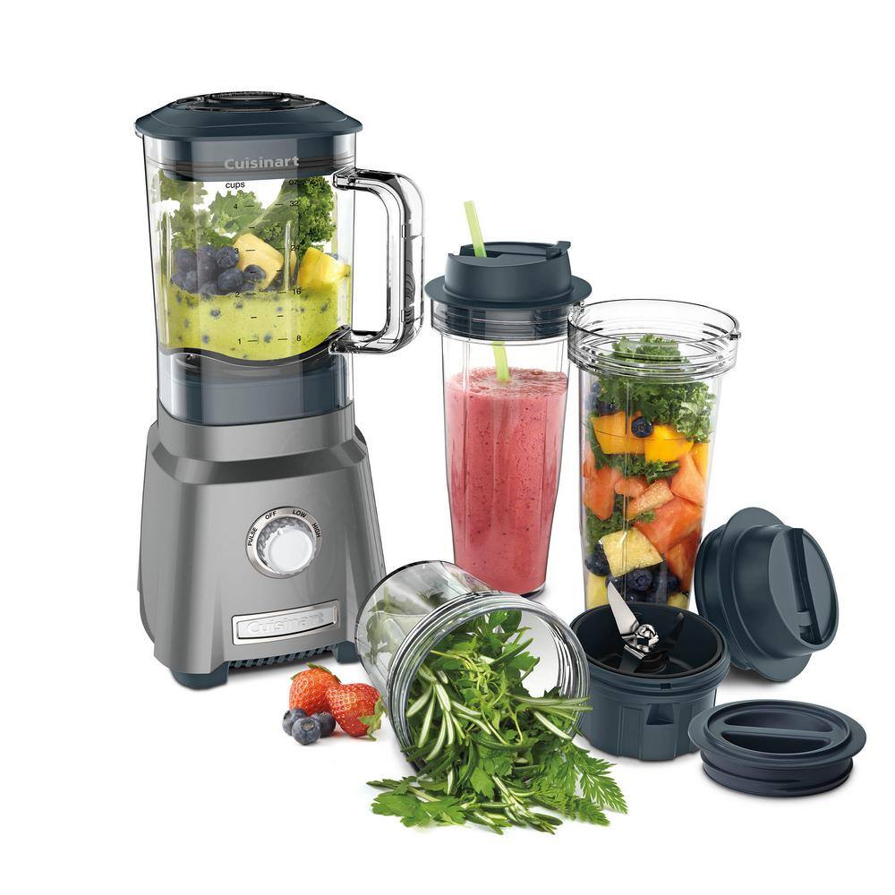 Cuisinart Hurricane 32 oz. 3-Speed Brushed Chrome Compact Juicing Blender CPB-380P1