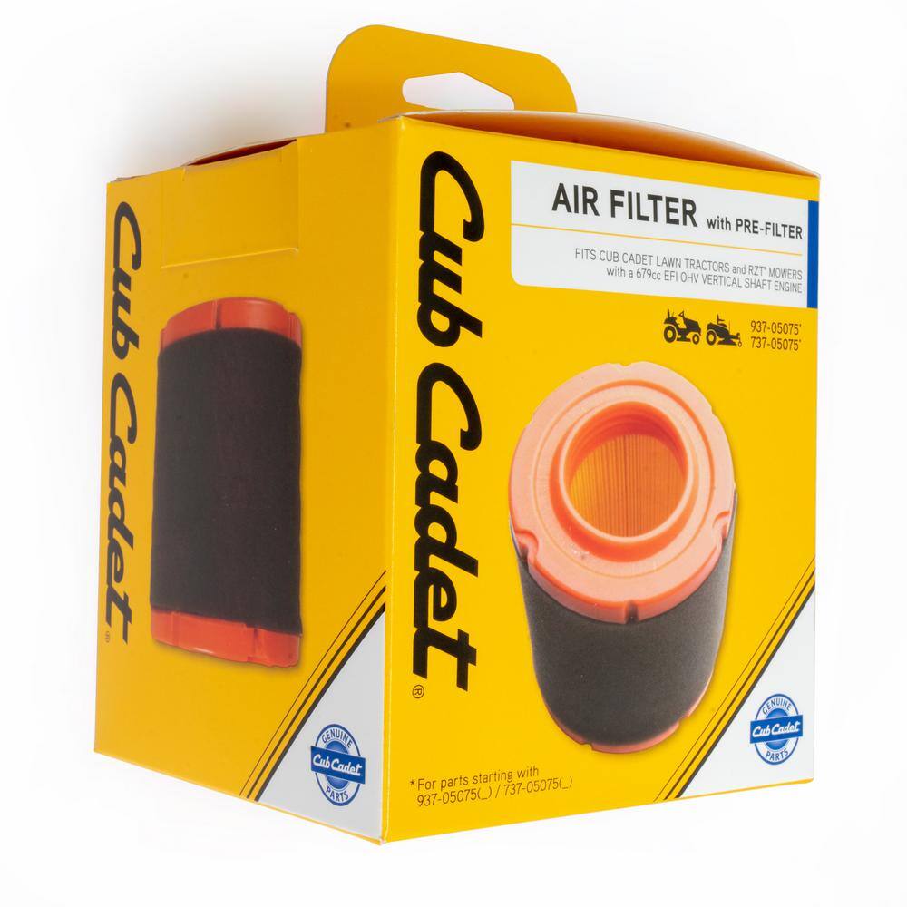 Cub Cadet Origional Equipment Air Filter for Cub Cadet 679cc Engines with Pre-Filter Included OE# 737-05075 490-200-C082