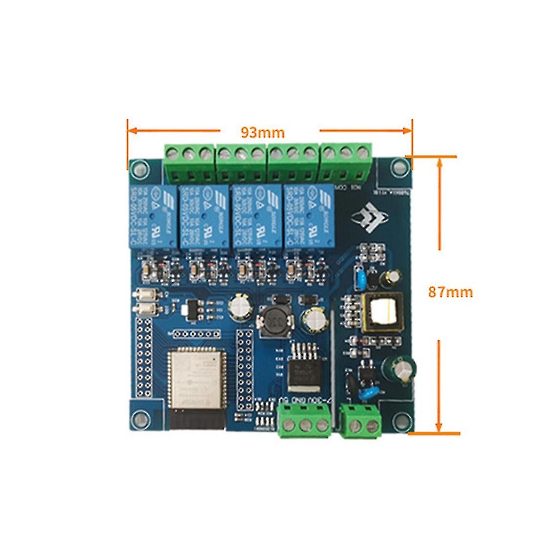 Ac 220v/dc 5-30v Power Supply Esp32 Wifi Bluetooth Four-way Relay Module Esp32-wroom Development Bo