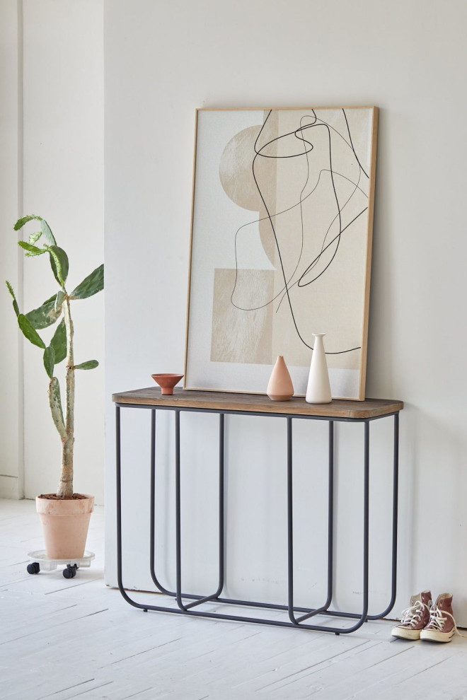 Preston Console  Brown   Industrial   Console Tables   by LH Imports  Houzz