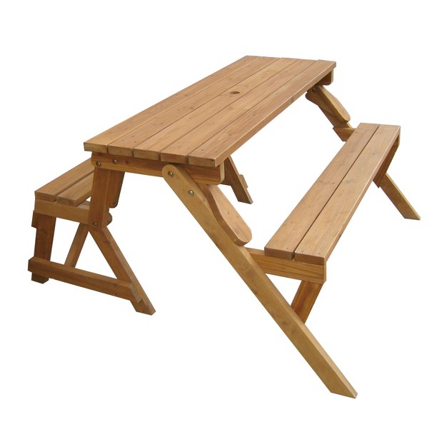 Interchangeable Picnic Table Garden Bench Merry Products