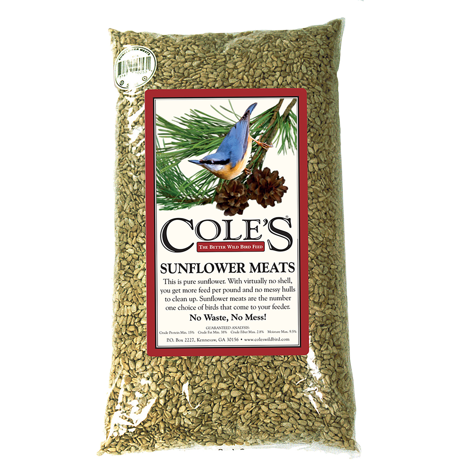 Coles Assorted Species Sunflower Meats Wild Bird Food 10 lb