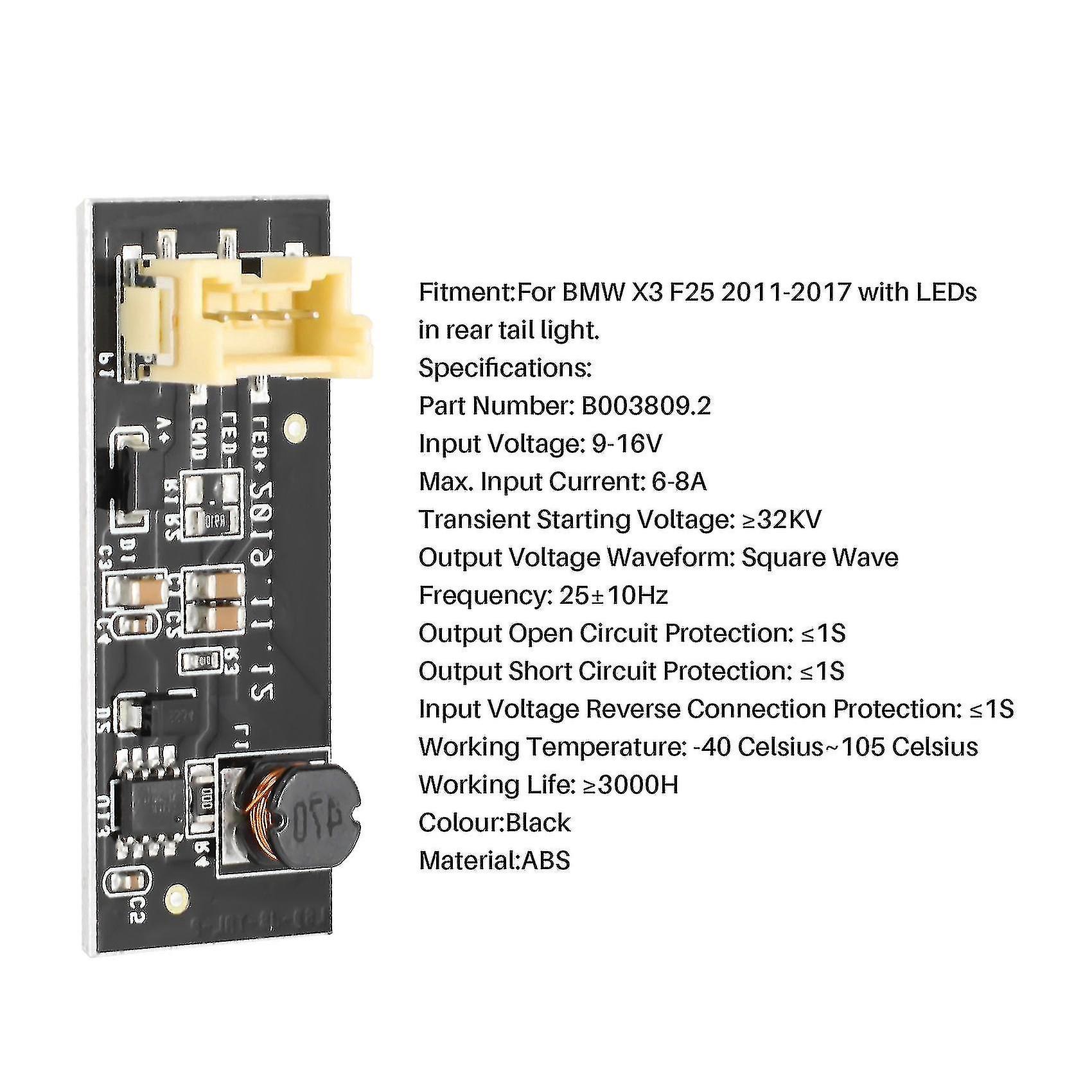 For X3 F25 2011-2017 Rear Driver F25 B003809.2 Led Light Plug And Play Repair Replacement Board Tai Hy