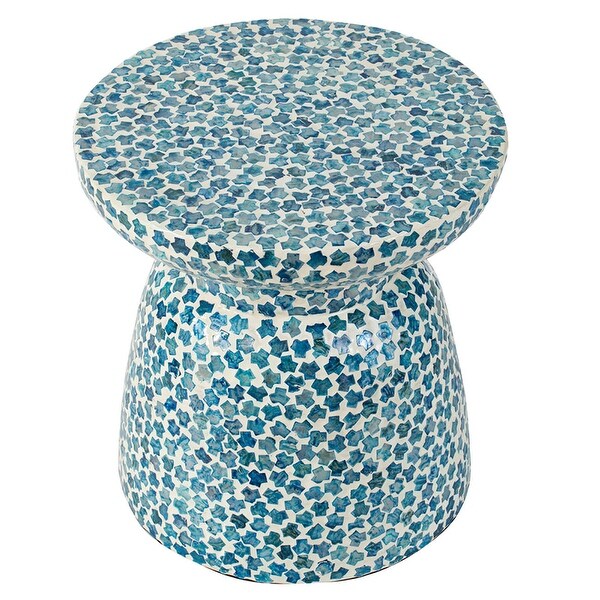 AandB Home 16inch Mosaic Tile Chalice Stool