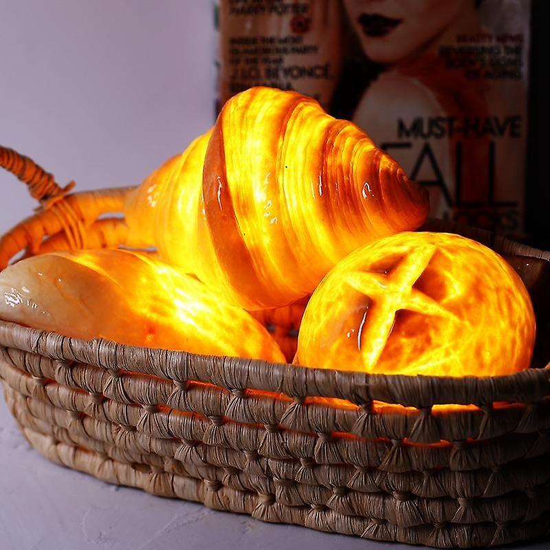 Led Bread Lamp Croissant Pineapple Bag European Bag Night Light Atmosphere Living Room Room Decoration Creative Warm Gift Light